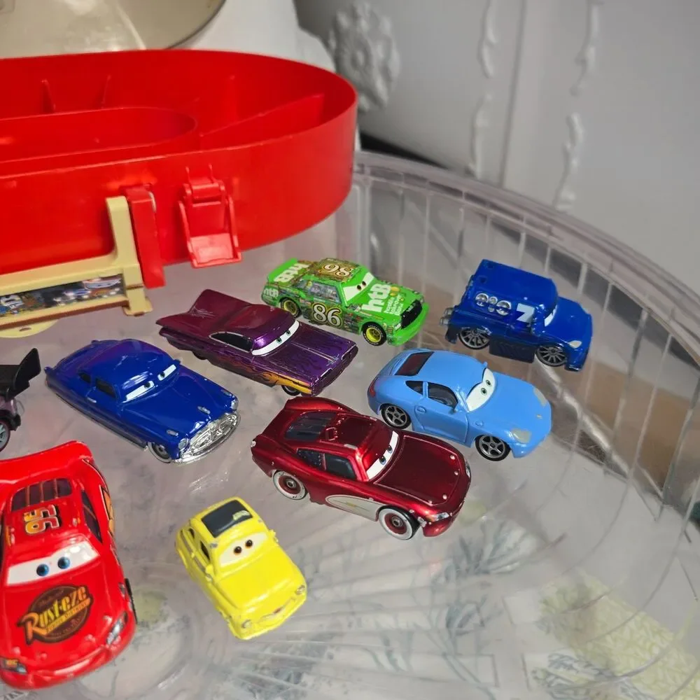 Disney Pixar Cars Race Case Track Storage Carry Case and Cars 2006